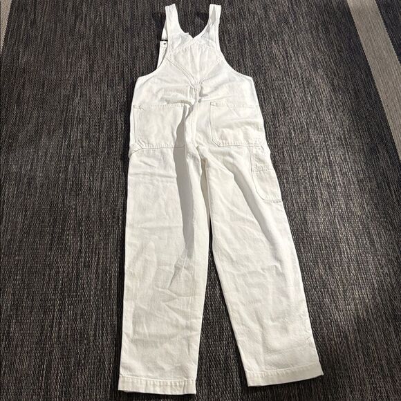 Madewell NEW Straight-Leg Overalls in Tile White size small - Picture 2 of 6